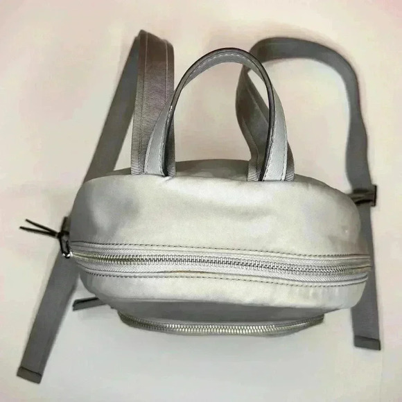 Kate Spade Dawn Medium Nylon Backpack Soft Taupe WKRU5913 Grey - Picture 6 of 10